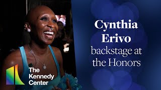 Cynthia Erivo backstage at the 46th Kennedy Center Honors 2023 [upl. by Rockie]