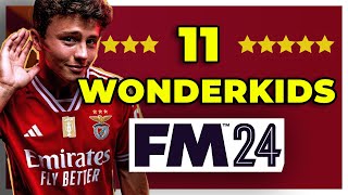 LE 11 DE WONDERKIDS DE FOOTBALL MANAGER 2024  FM24 [upl. by Heuser403]