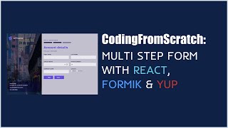 Multi step form with React Formik and Yup [upl. by Cirone]