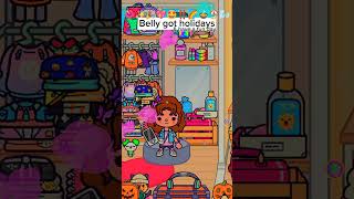 Belly got holidays amp have a fun day‼️🌺🏖️tocaboca viral shorts [upl. by Hector]