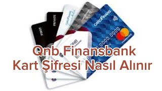 Qnb Finansbank Kart Şifresi Nasıl Alınır  Qnb Finansbank Cardfinans Şifre Alma [upl. by Dalpe]