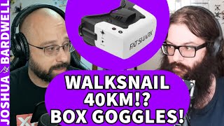 Walksnail System Goes 40km and New FatShark Recon Avatar Box Goggles  FPV News [upl. by Alekahs]