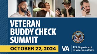 Department of Veterans Affairs 2024 Veteran Buddy Check Summit [upl. by Goles]