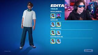 quot¡El Rubius Reacciona al Primer Estilo de SU Skin en Fortnite 😲🎨video 4 [upl. by Lennahc211]