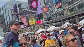 Hungarofest 1 Hungary Festival YongeDundas Square Toronto hungarofest toronto vlog festival [upl. by Klump863]