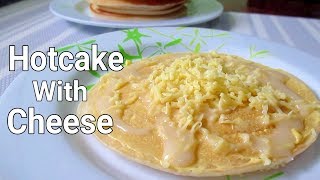 Hotcake With Cheese  How to Make Filipino hotcake with Cheese [upl. by Sirk]