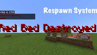 How to make bedwars respawning system Minecraft Tutorials [upl. by Mair481]