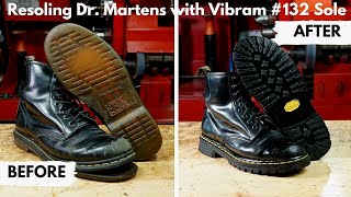 Dr Martens Makeover with Vibram 132 Sole [upl. by Asus]