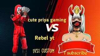 cute Priya gaming 👿👿free fire custom1vs1👿views viralvideo love video 👿👿😲viralvideo [upl. by Diley]