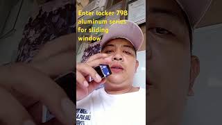 inter locker 798 aluminum series for sliding window [upl. by Eihctir123]