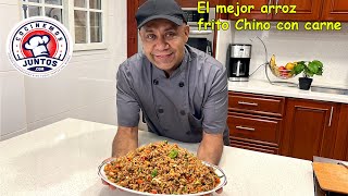 Como hacer el mejor arroz frito chino con carne 🥩 [upl. by Anital]