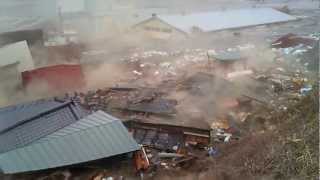 2011 Japan Tsunami Ofunato stabilized again with Deshaker [upl. by Annayehc972]