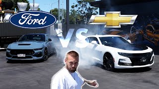 NEW 2024 MUSTANG VS 2019 CHEVROLET CAMARO WE TEST SKIDS  BURNOUTS  DRIFTS [upl. by Flieger398]