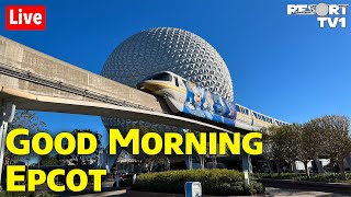 🔴Live Good Morning Epcot  A Relaxing Epcot Stream  Walt Disney World Live Stream  112424 [upl. by Grizel59]