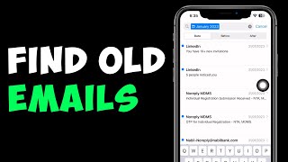 How To Find Old Emails On iPhone or iPad 2023 [upl. by Akihdar]