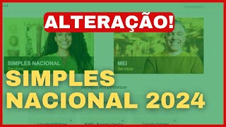 Alteração no Simples Nacional 2024 [upl. by Frederick573]