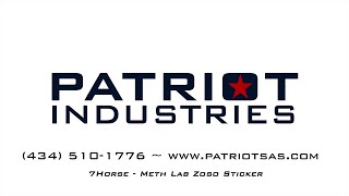 Patriot Meth Lab Zoso Sticker 240929 [upl. by Youlton]