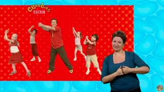 CBeebies  Sign Zone Boogie Beebies  S02 Episode 1 Rainbow Sky [upl. by Anilejna]