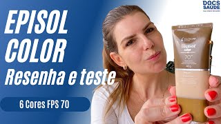 Testando o EPISOL COLOR FPS 70 tom 2  Pele Clara [upl. by Nylatsyrk]