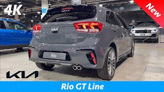 KIA Rio GT Line 2022  First FULL Review 4K  Exterior  Interior 120 HP Price [upl. by Canty]