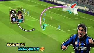 101 Rated Booster Diego Milito First Impression 😍  eFootball 24 [upl. by Eittol]