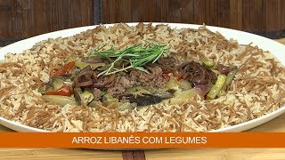 Arroz Libanês com Bandeja de Carne e Legumes [upl. by Donelle]