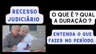 Recesso Judiciário O que é  Quando ocorre  Que tempo dura  Como funciona a Justiça no período [upl. by Aietal]