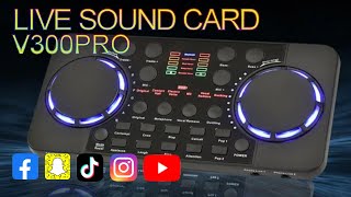 V300 Pro Live Sound Card  Unboxing Review Setup and Audio Testing [upl. by Meridith]