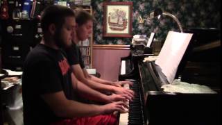 Star Wars Theme Piano Duet [upl. by Fonzie]