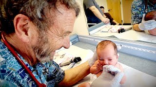 6 DAY OLD NEWBORN CHECK UP Cute Baby Alert  Dr Paul [upl. by Lathrop]