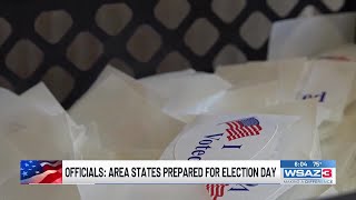 Officials Area states prepared for election [upl. by Llerrac]