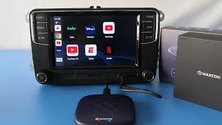 Scumaxcon RCD330 RCD 360 Netflix wireless carplay android auto [upl. by Shiller]