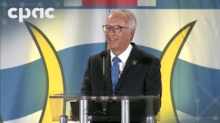 BC election night Conservative Leader John Rustad addresses supporters in Vancouver [upl. by Adliwa]