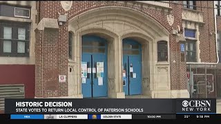 State Votes To Return Local Control Of Paterson Schools [upl. by Dukie]