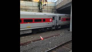 Metro North Railroad P32ACDM bypassing New Rochelle Station metronorth mta Railroad [upl. by Etteuqram]