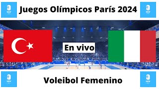 🔴🏐 Juegos Olímpicos París 2024 Turquía vs Italia Voleibol Femenino en vivo por Crisfut Radio🔴🏐 [upl. by Senilec947]