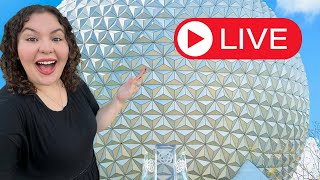 🔴LIVE Epcot Evening Walk amp Talk [upl. by Ennaoj]