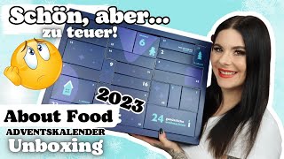 Schön aber zu TEUER😮‍💨 About Food Premium Adventskalender 2023 UNBOXING [upl. by Clarkson595]