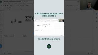 CÓMO CALCULAR LA VARIANZA EN EXCEL PARTE 1 [upl. by Nnomae336]