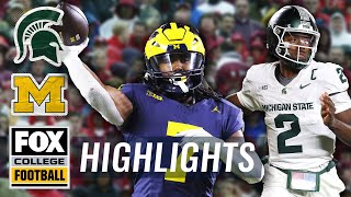 Michigan State Spartans vs Michigan Wolverines Highlights  FOX College Football [upl. by Naomi]