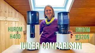 Juicer Comparison Hurom H400 vs H320N [upl. by Odnalro]