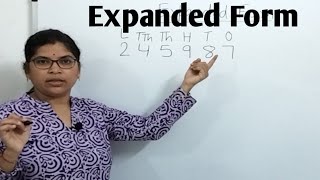 Large Numbers Expanded Form  How to write the number in expanded form  Expanded Notation [upl. by Ingram]