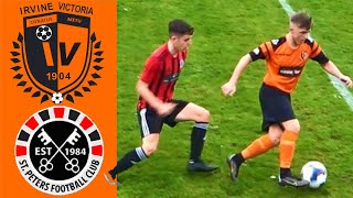 Irvine Vics 1  St Peters 4  Friendly  16th April 2022 [upl. by Silvie411]