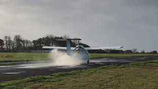 Sky Arrow airplane returning home to Rossall [upl. by Otsirave]