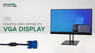 How to Adjust Your Display Settings When Connected with a VGA Cable [upl. by Arit760]