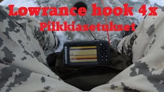 Lowrance hook 4x Pilkkiasetukset [upl. by Mair480]