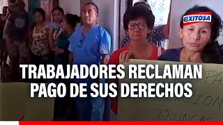 🔴🔵Puerto Maldonado 120 trabajadores del Hospital Santa Rosa reclaman el pago de sus derechos [upl. by Bobby492]