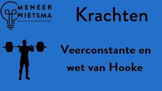 Natuurkunde uitleg Kracht 10 Veerconstante Wet van Hooke [upl. by Ecinue]