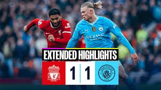 Liverpool 11 Man City EXTENDED HIGHLIGHTS  Mac Allister’s penalty cancels out John Stones’ goal [upl. by Faustus508]