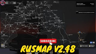 RUSMAP V248 FOR EURO TRUCK SIMULATOR 2 148 [upl. by Sokcin]